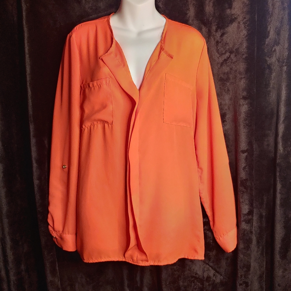 Charlotte Russe coral blouse